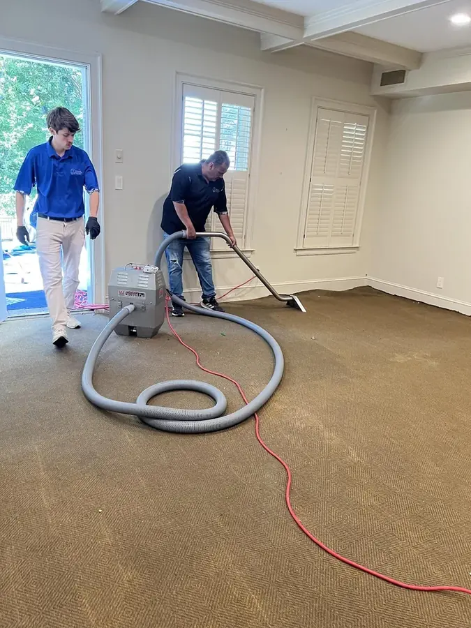 Ridgeline Restoration crew and drying equipment ready for a Chino Hills, CA water damage job