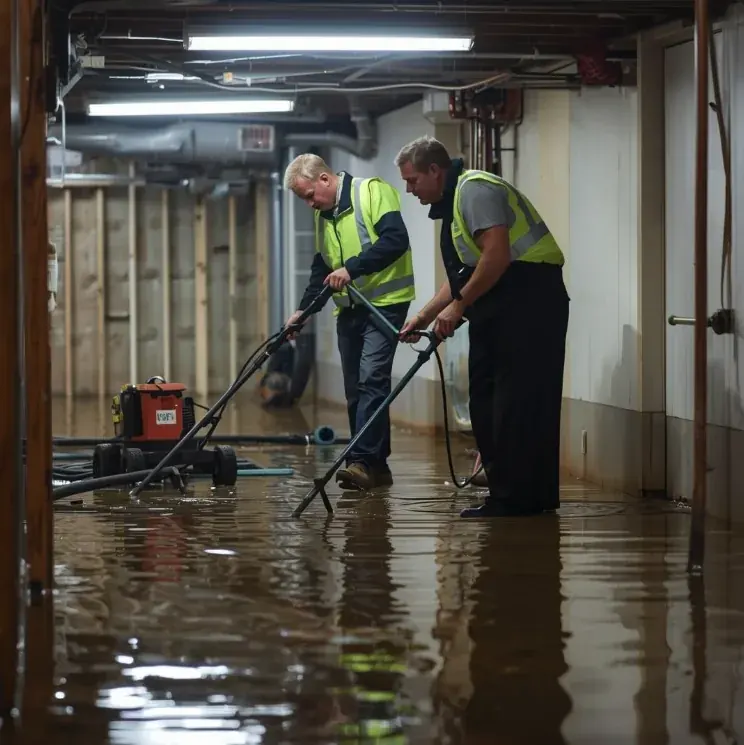 Hillside runoff extracted from a flooded floor in a Chino Hills, CA home