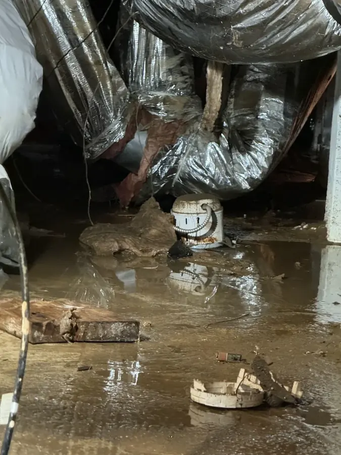 Slab leak water damage in a Chino Hills, CA home